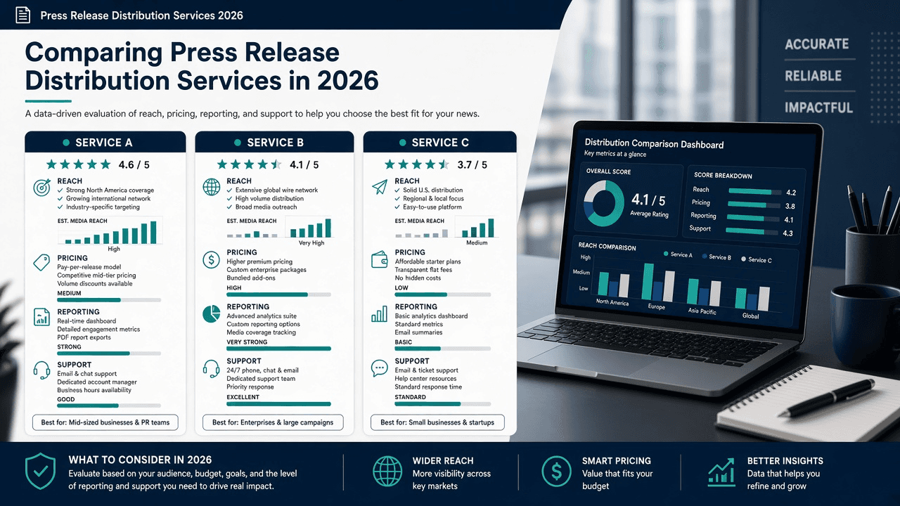 Best press release distribution services comparison guide for 2026