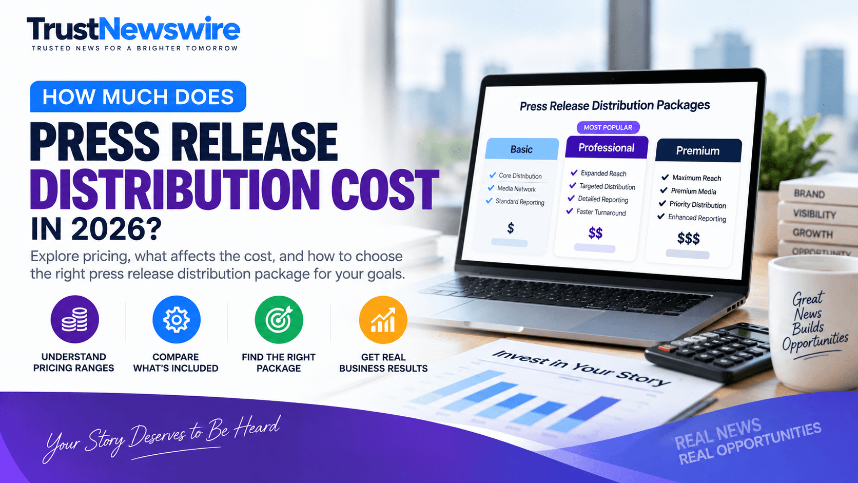 Press release distribution cost guide from TrustNewswire